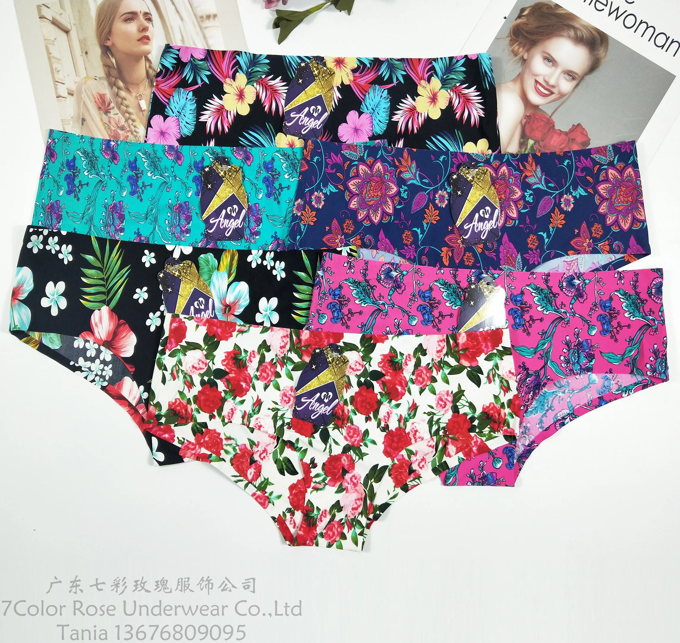 

Spring Summer Ladies Printed Sexy Panties Factory Outlet New for Women Bikini Laser Cut Underwear-ma114#-a2 1pc/polybag Adults