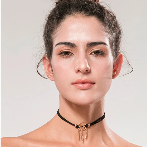 

RFJEWEL Fashion string retro style choker black color choker necklace string necklace gift for your love dream necklace