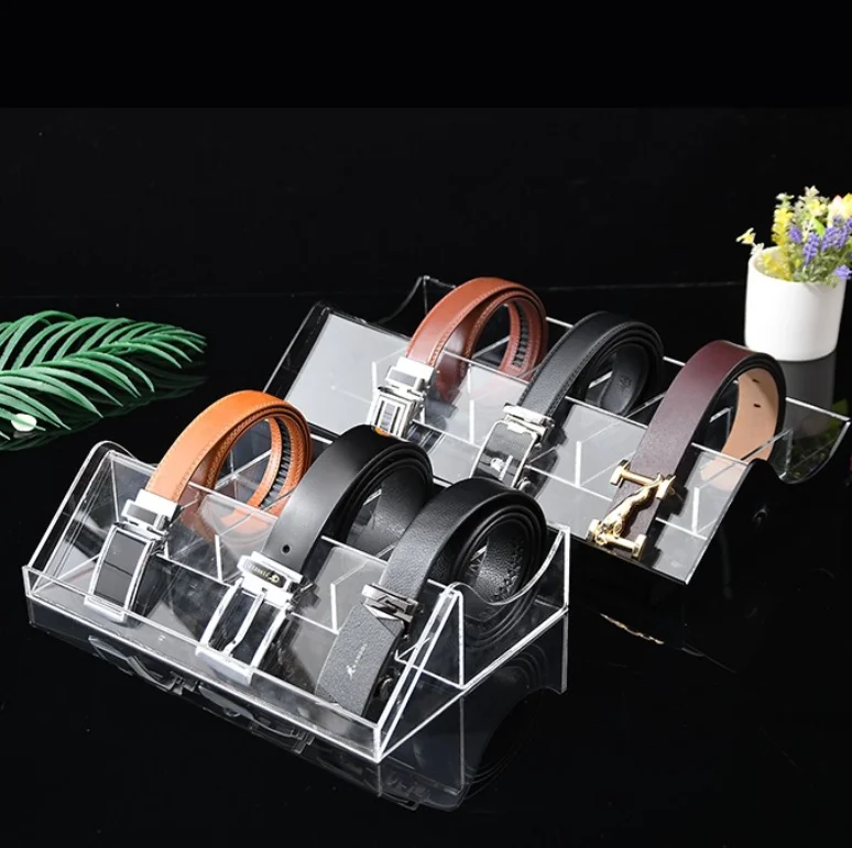 

Acrylic belt rack belt display rack for shop