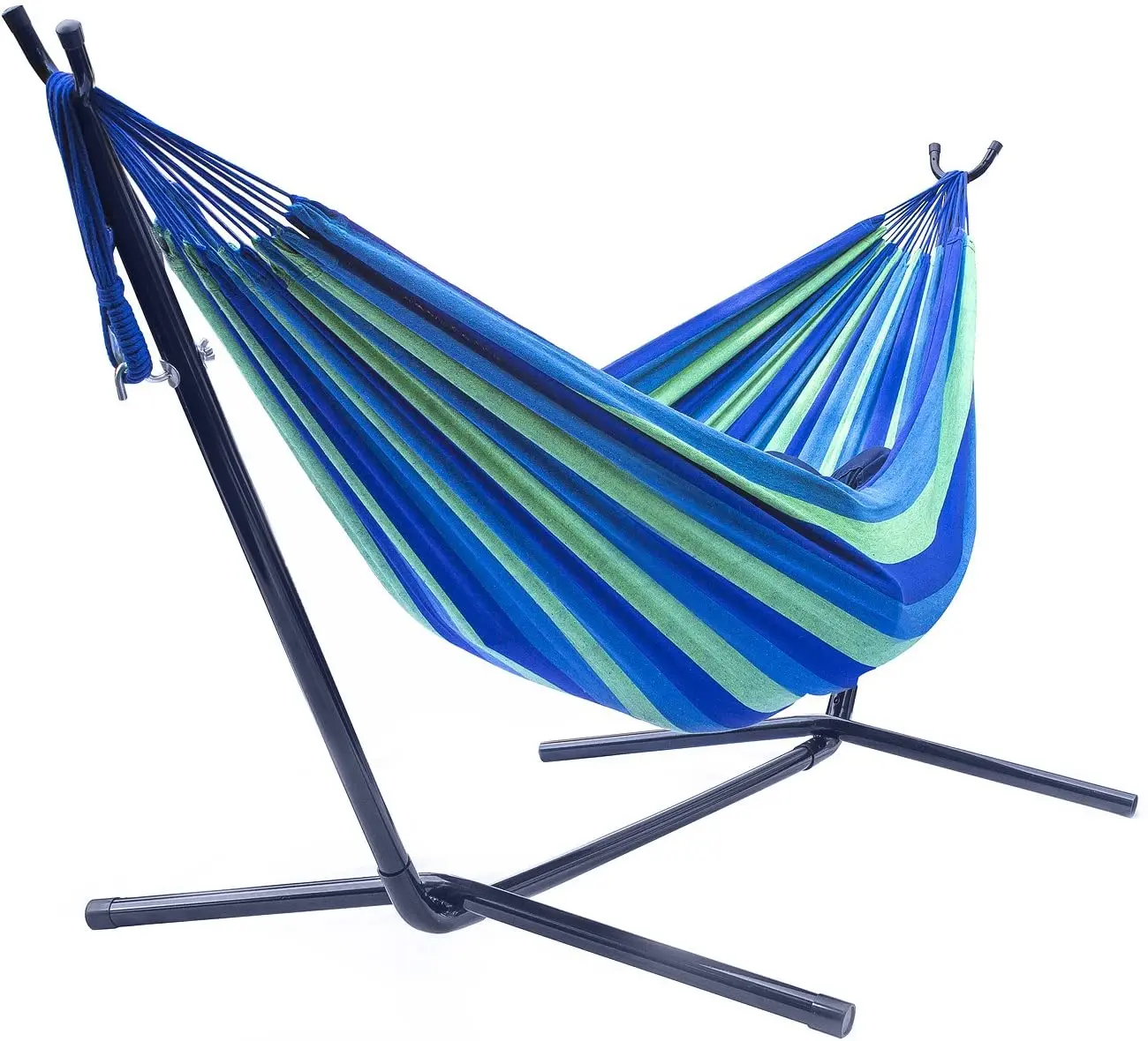 Woqi Hot Sell Portable  Hammock with Steel Stand Outdoor Indoor  Camping Hammock