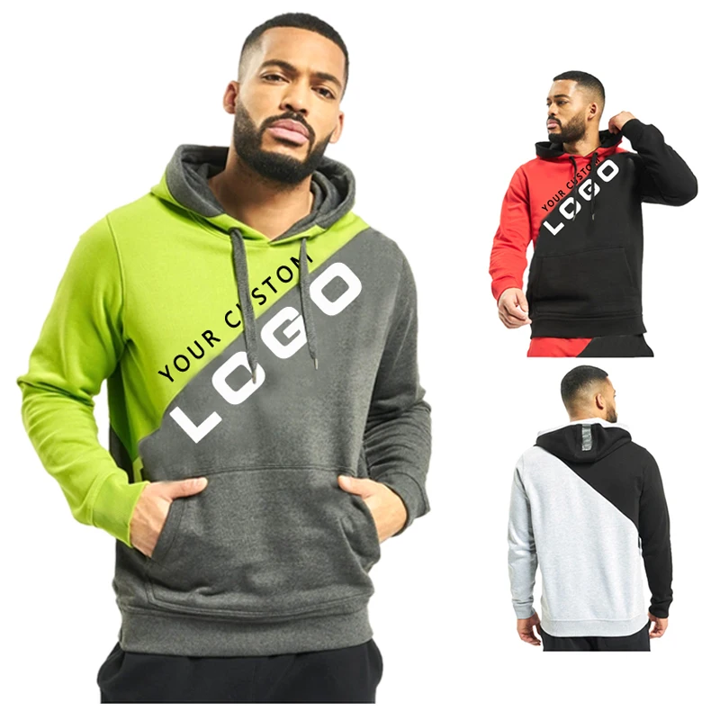 

Custom design high quality Patchwork men's hoodies