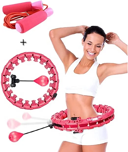 

Home straining slimming thin waist Detachable Sections abdominal exerciser Hula ring, Customized