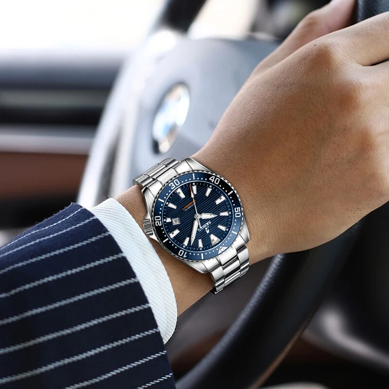 In Stock 8215 Japan Movement 200m Waterproof Luxury Men's Diver Watch