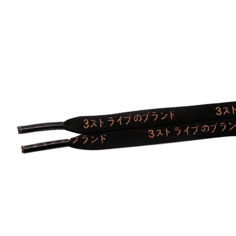 

Coolstring Wholesale Printed gold powder Japanese character shoelaces Match All Kind of Casual Shoe With High Quality