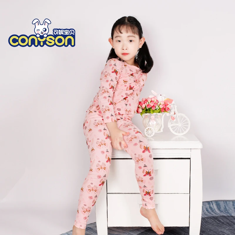 

Factory Supply Customize 3-11 Years Long Sleeve Anti-Static Kids Sleepwear Pajamas Cartoon