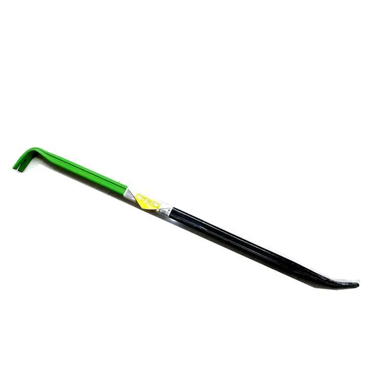 

high carbon steel flat wrecking crow bar with groove for Ukraine, Green +black 2 colors