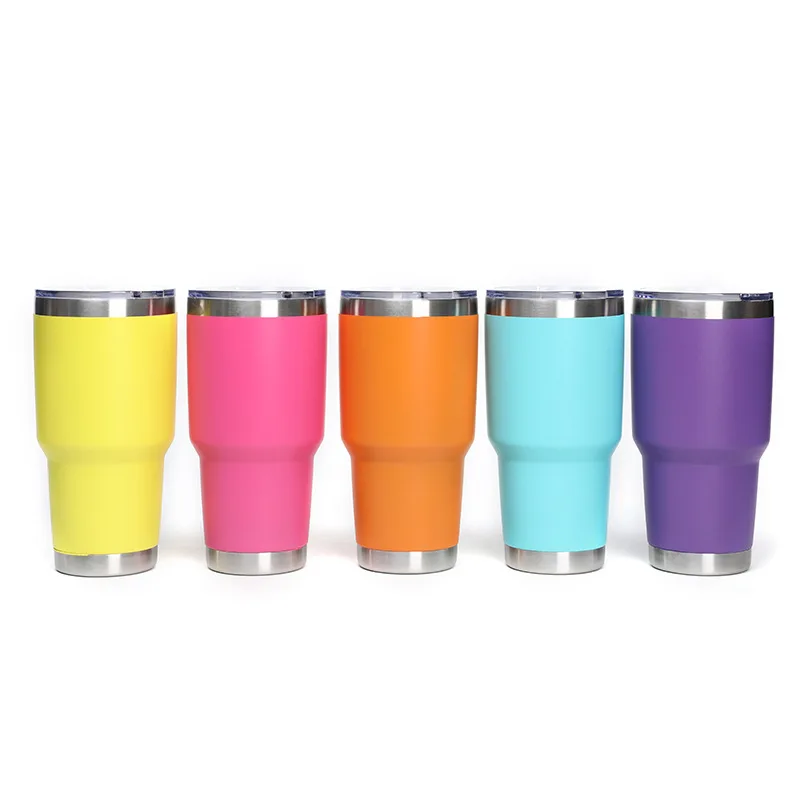

High quality 30 Oz Tumbler Stainless Steel Travel Mugs Vacuum Cup Multi-colored Double Wall Coffee Tumbler, All