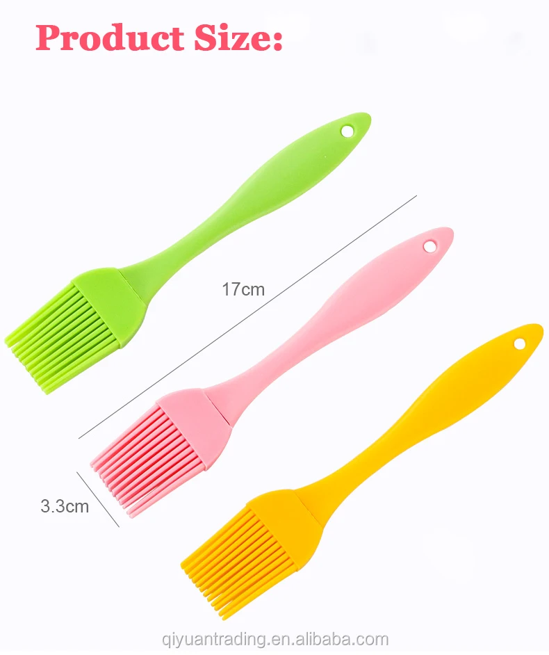BIGBIGWORLD Silicone Baking Bakeware Bread Cook Pastry Oil Cream BBQ Utensil Basting Brush Kitchen Cooking Tools Colour: Random Colour