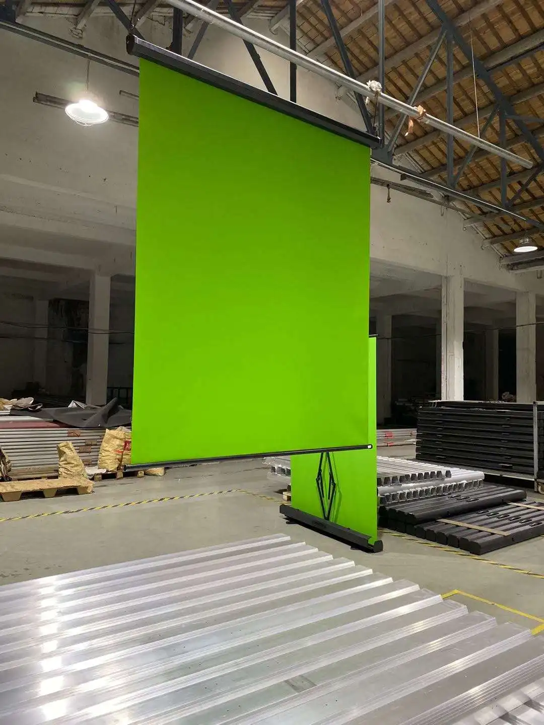 Mountable Retractable Green Screen Chroma Key Panel Background For