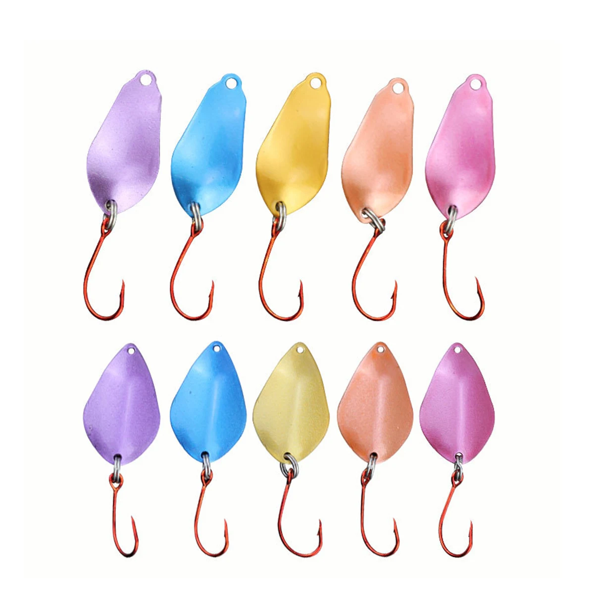 

Wholesale Colorful Topwater 18mm-32mm Metal Trout Bass Fishing Sponn Lure