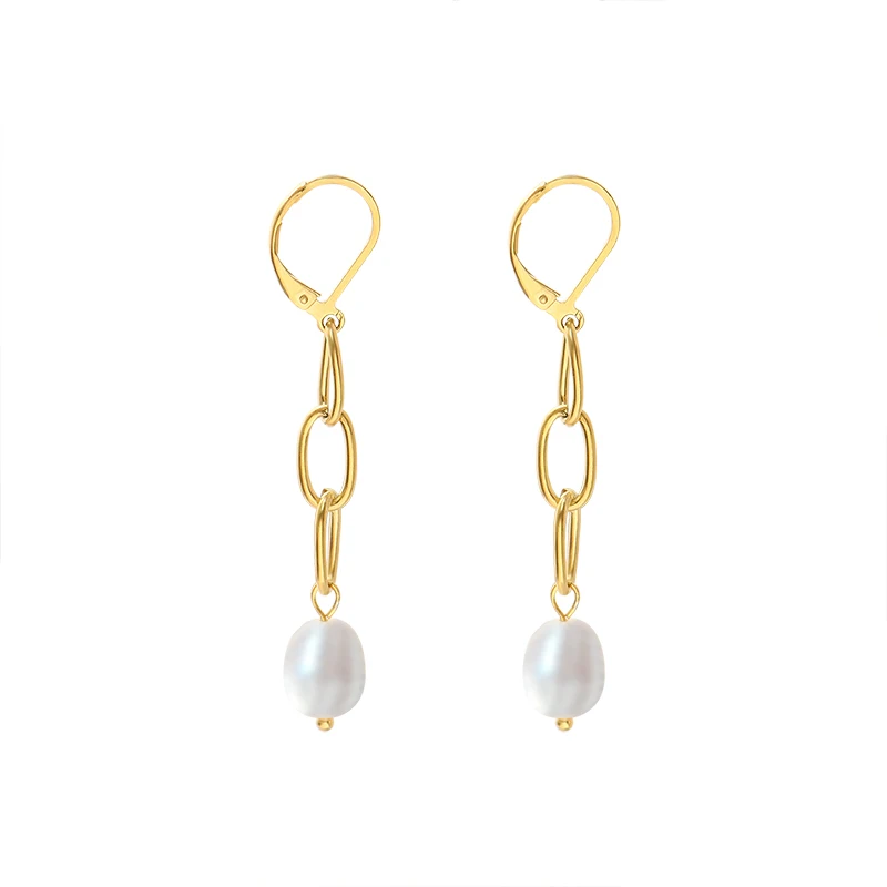 

Gold Vintage Style EarringsVintage Earrings Stainless SteelVintage Pearl Fashion Pearl Earring 2023