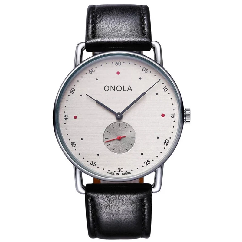 

Onola 3806 Mens 3ATM Waterproof Minimalist Wrist Watches 2020 Hot Sale Male Ultra Thin Leather Strap Quartz Analog Dress Watch