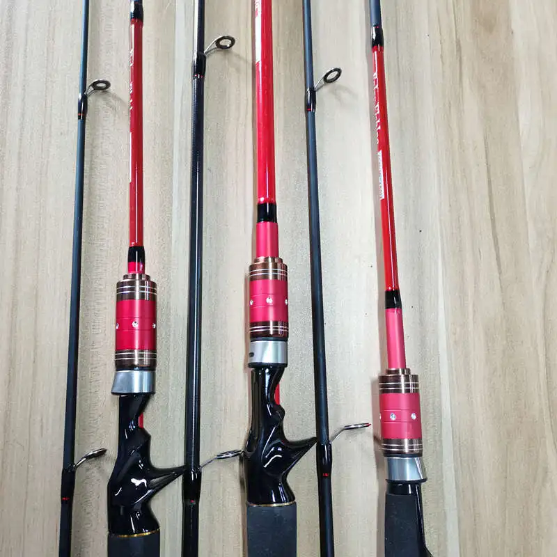 

High Quality 2021 New 1.8m 2.1m 2.4m Spinning Fishing Rod 2 Tips M Power 2 Sec Carbon Rod Spinning Casting Rod Fishing Tackle