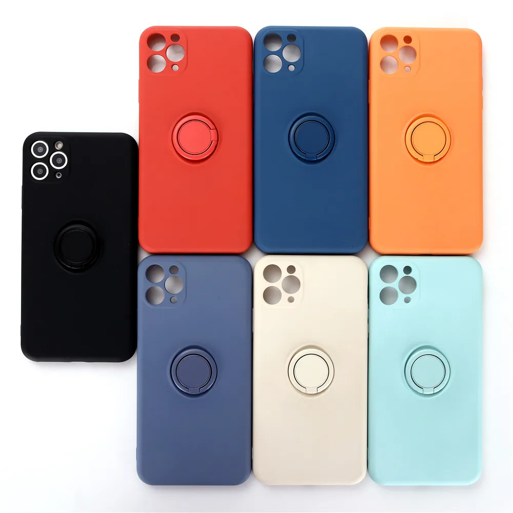 New Arrival Free Sample Custom Fashion Ring Holder Silicone Phone Case