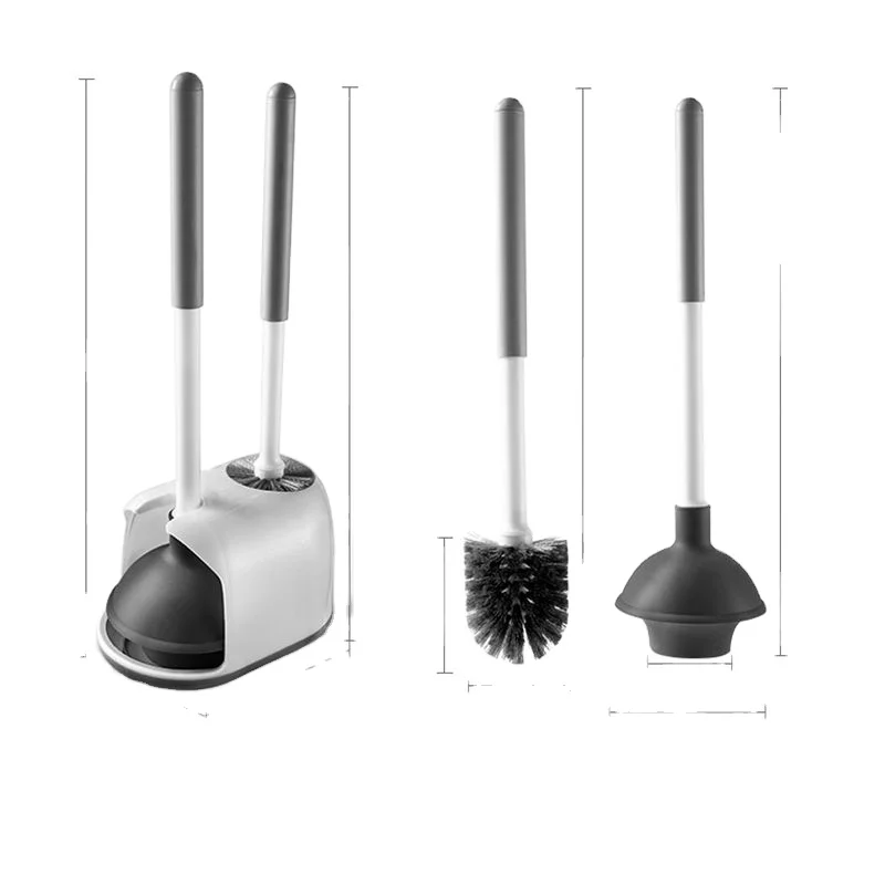 

2023 hot sale siliconeToilet Brush Set for Bathroom Cleaning wall mounted toilet plunger and bowl brush combo