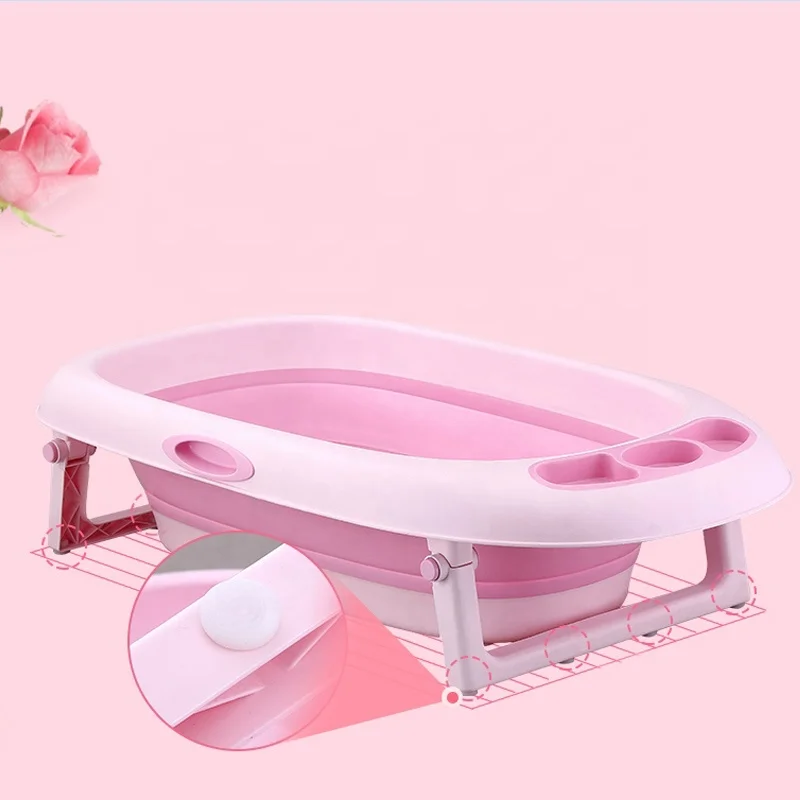2019 Quality Guarantee China Supplier Wholesale Eco-friendly Plastic Folding Baby Bath Tub
