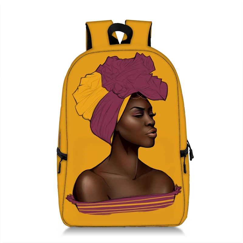 

Custom Black Girl Full Print Backpack Afro Black Girls Magic African Lady Backpack School Bag for Kids Backpack Leisure Bags