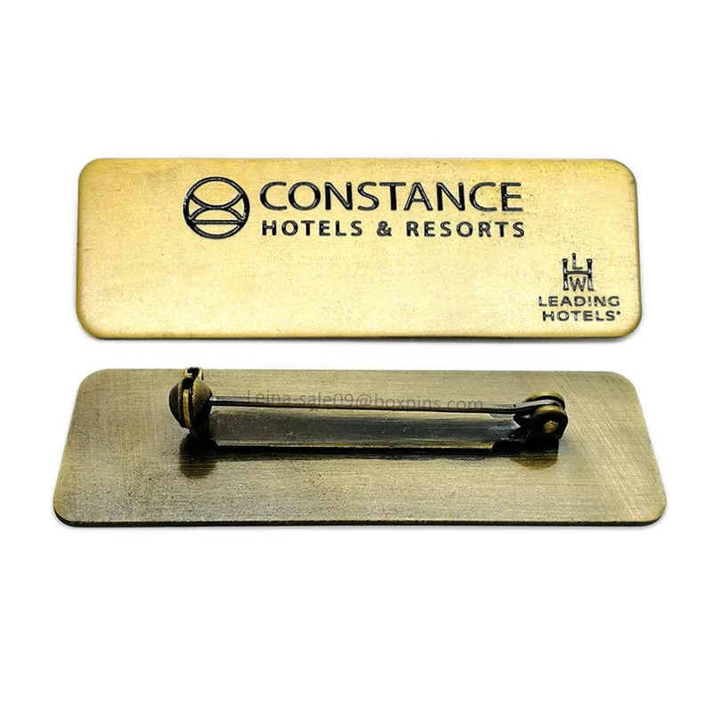 Custom Uniform Metal Name Tag Uniform Name Plate Wholesale Buy