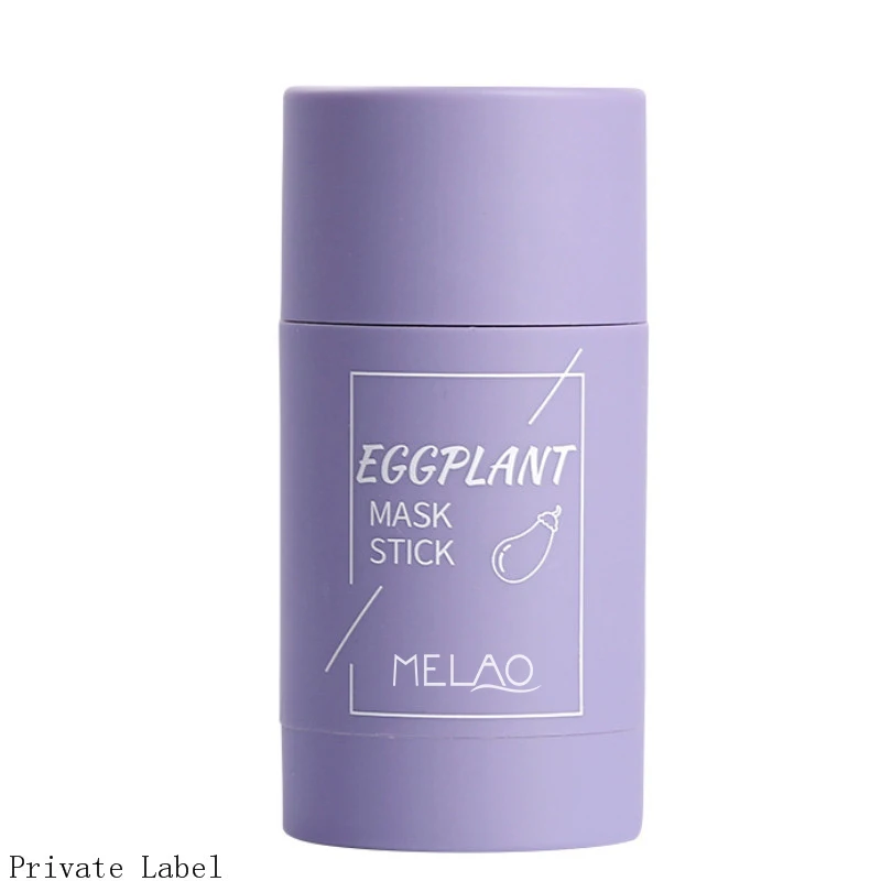 

Personal Label Skin Cleansing Pores Green Tea Eggplant Purification Clay Mask Stick Moisturizing Cleans Mask, Purple green