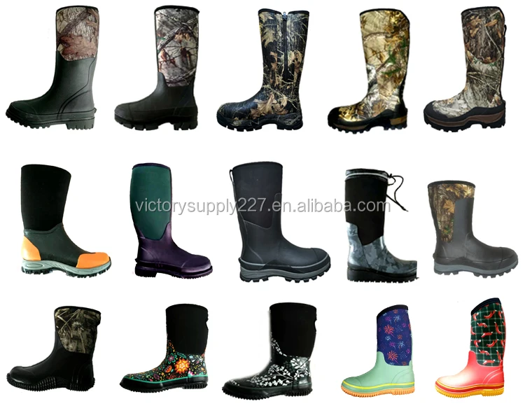 Hunting Camouflage Rubber Neoprene Men's Shoes Rain Rubber Boots Buy