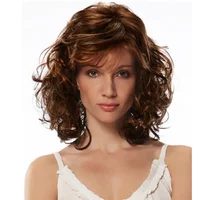 

Wig wholesale pear flower perm short hair wig for women