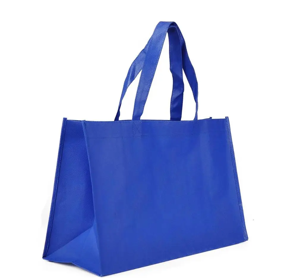 

Extra Large Non-woven Polypropylene Shopping Recycling Bags Punbond Non Woven Tote Shopping Bag Royal Blue Cheap Eco-friendly, Customized color