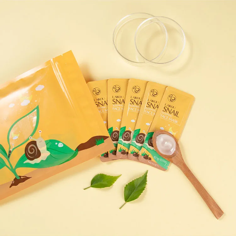 

Laikou hot selling Moisturizing Repairing Snail Jelly Sleeping Face Mask