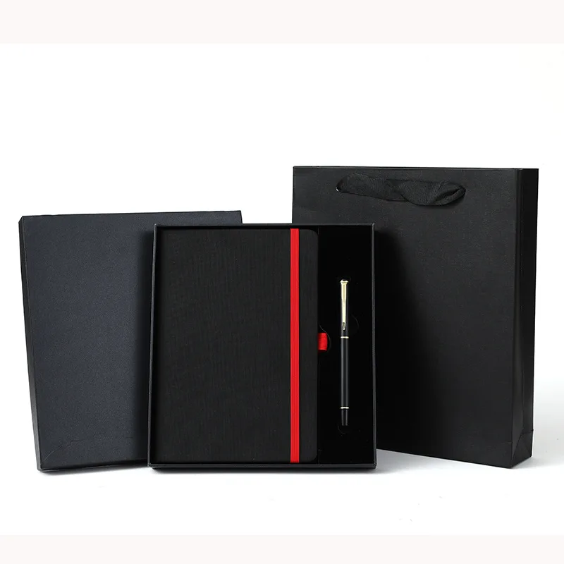 

Luxury journal gift set free custom logo diary notebook and pen gift set