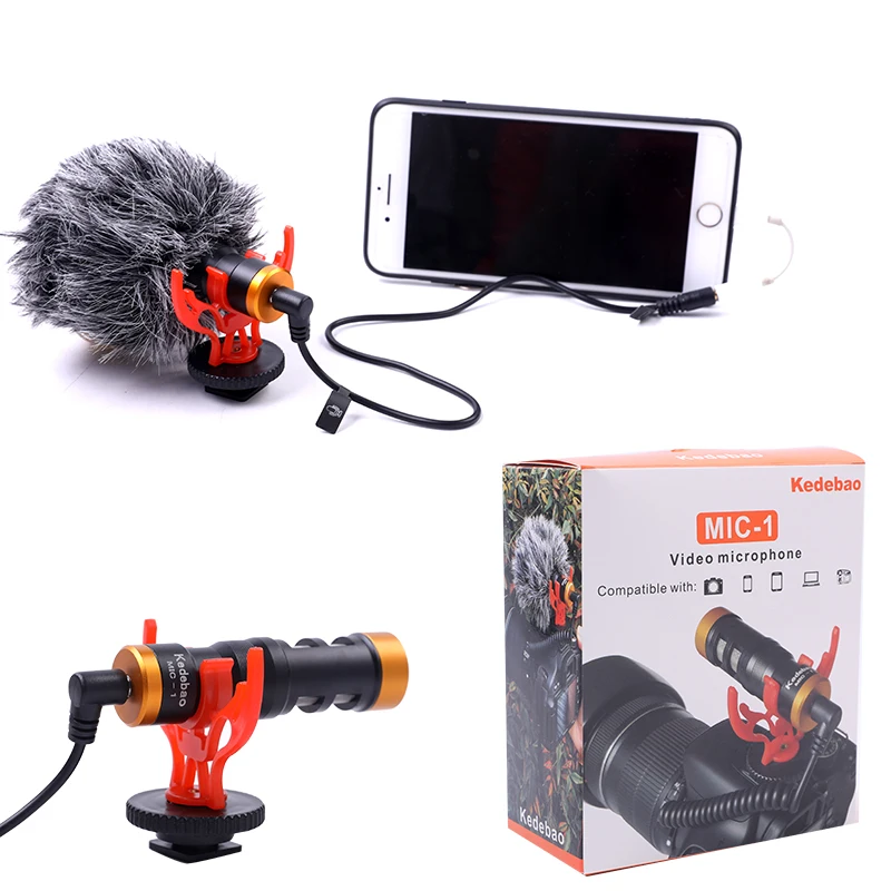 

Factory price stocklot light weight mini recording camera microphone for smartphone