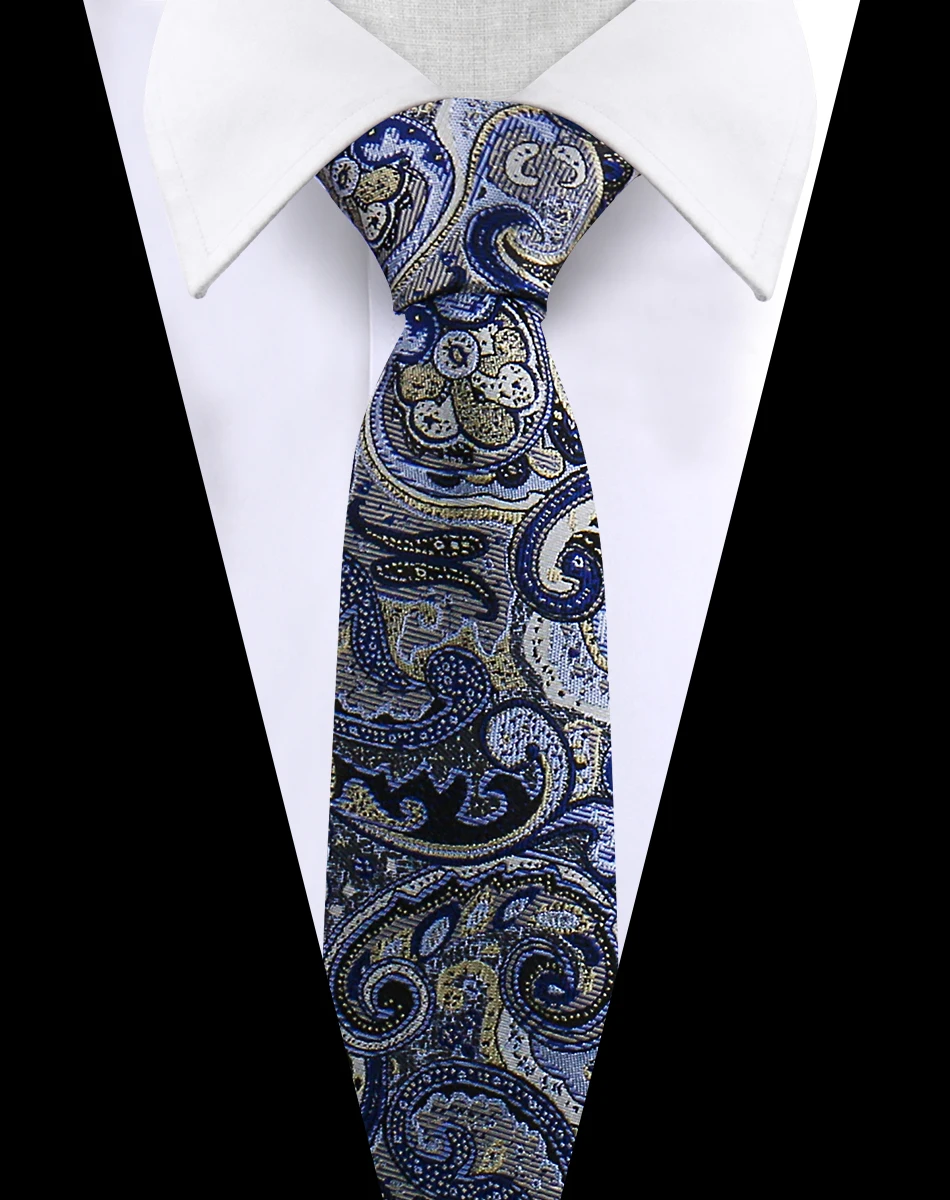 2024 Shengzhou Handmade Neck Ties for Men Polyester Jacquard Floral Paisley Polk Dot Stripe Mens Necktie for Business Dress