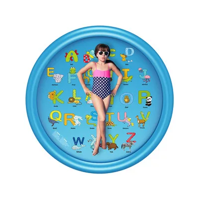 

Splash Pad Sprinkler for Kids Kiddie Baby Shallow Pool Outside Toys Water Toys for Kids Outdoor Toys, Custom colors accepted