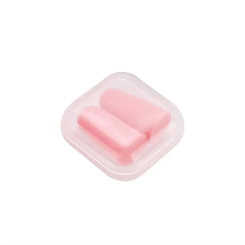 

Clear mini square plastic storage box container sleeping earplug box earrings box
