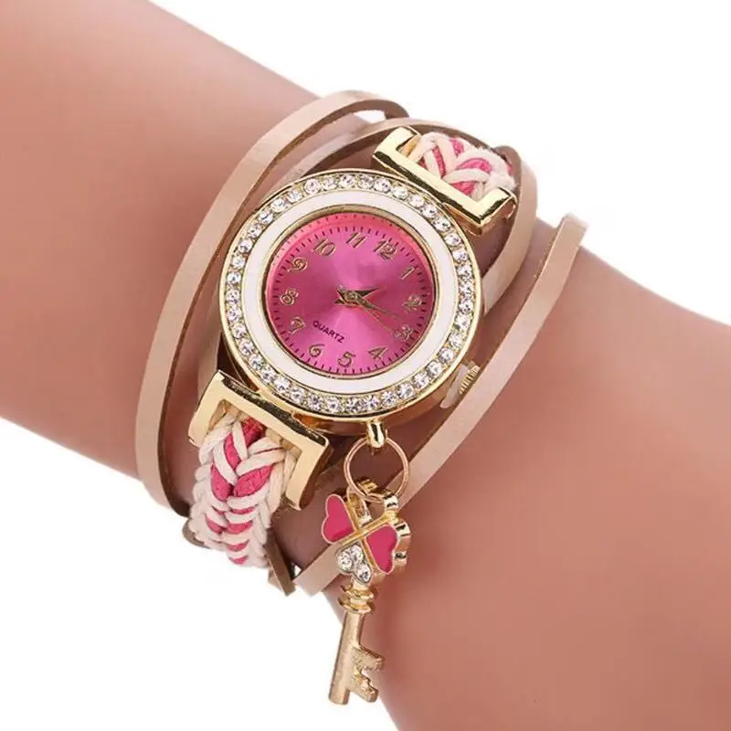 

Free Shipping Luxury Lady Watch Women Wrap Vintage Quartz Watch Antique Business Gift Alloy lnw302