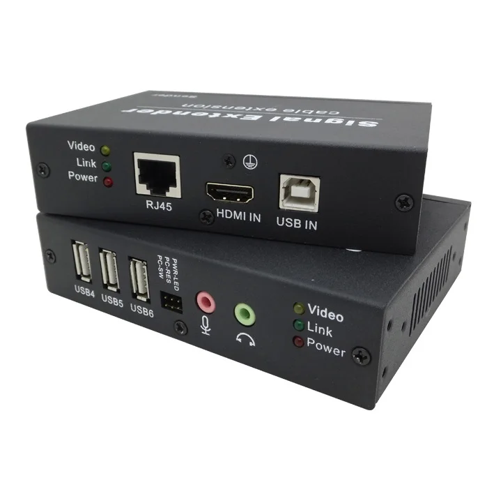 
HDB 180HU HDMI USB AUDIO MIC Remote switch Extender 180m 