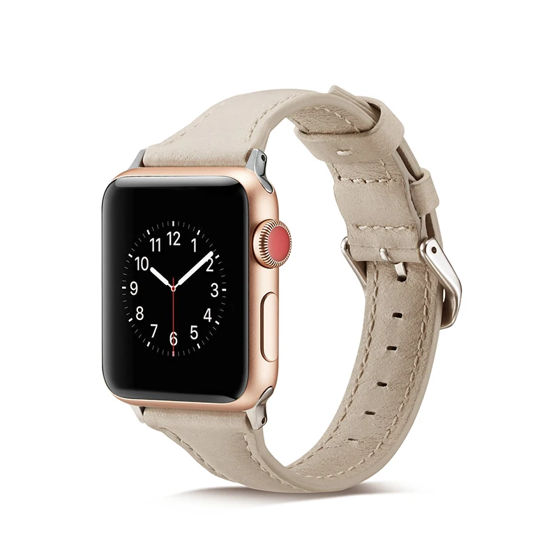 

Female Genuine Leather Smart Watch Band Smart Watch Straps For Apple Watch 38-40mm/42-44mm, 9 colors