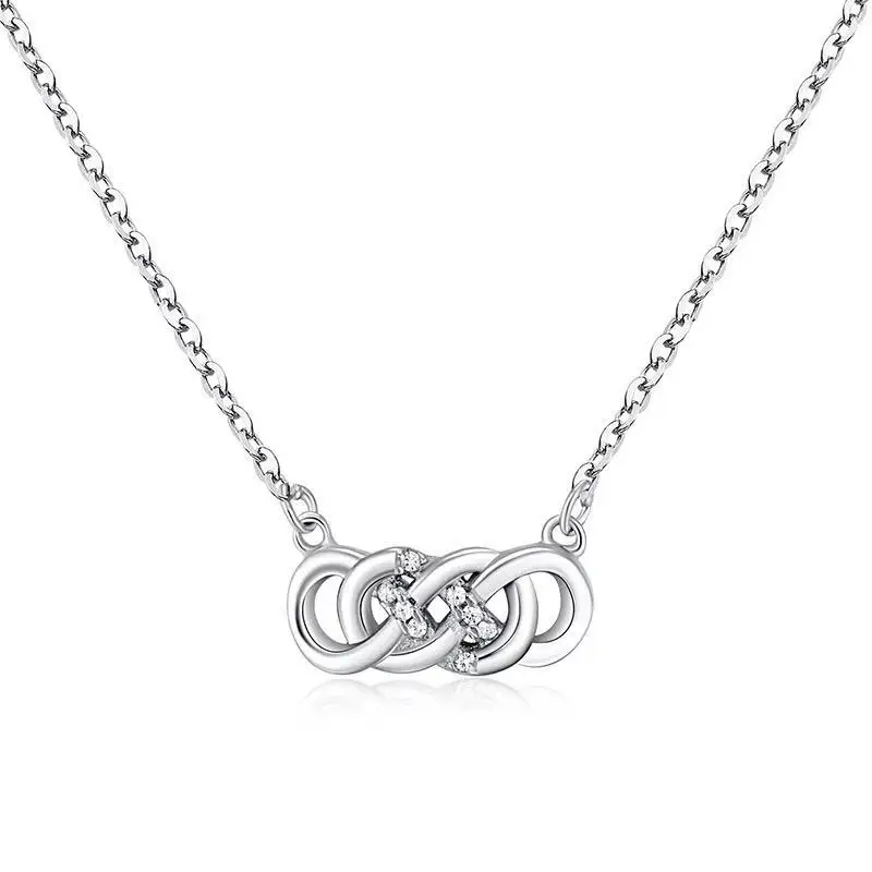 

Celtic knot created opal pendant necklace infinity love sterling silver necklace cz jewelry valentine's day gift