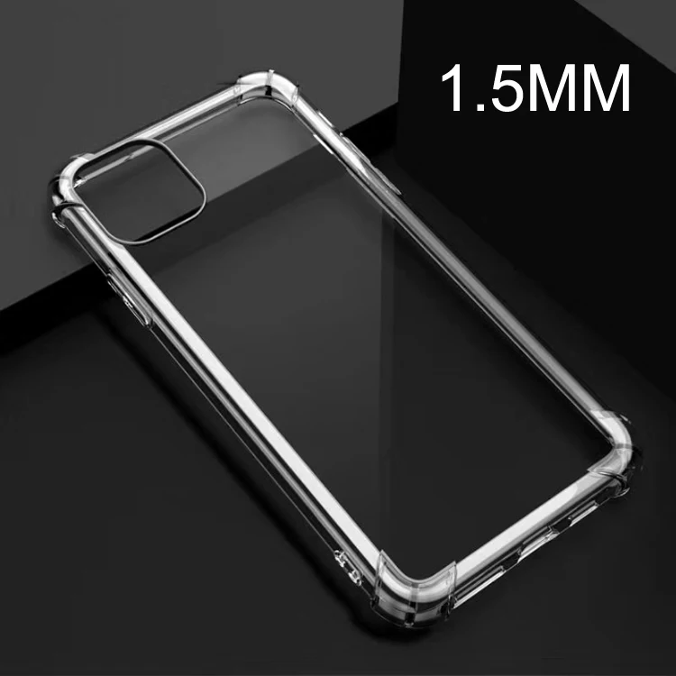 

For Samsung Galaxy J6 2018 1.5MM Thickness Airbag Anti-Knock Soft TPU Clear Transparent Phone Back Cover Case