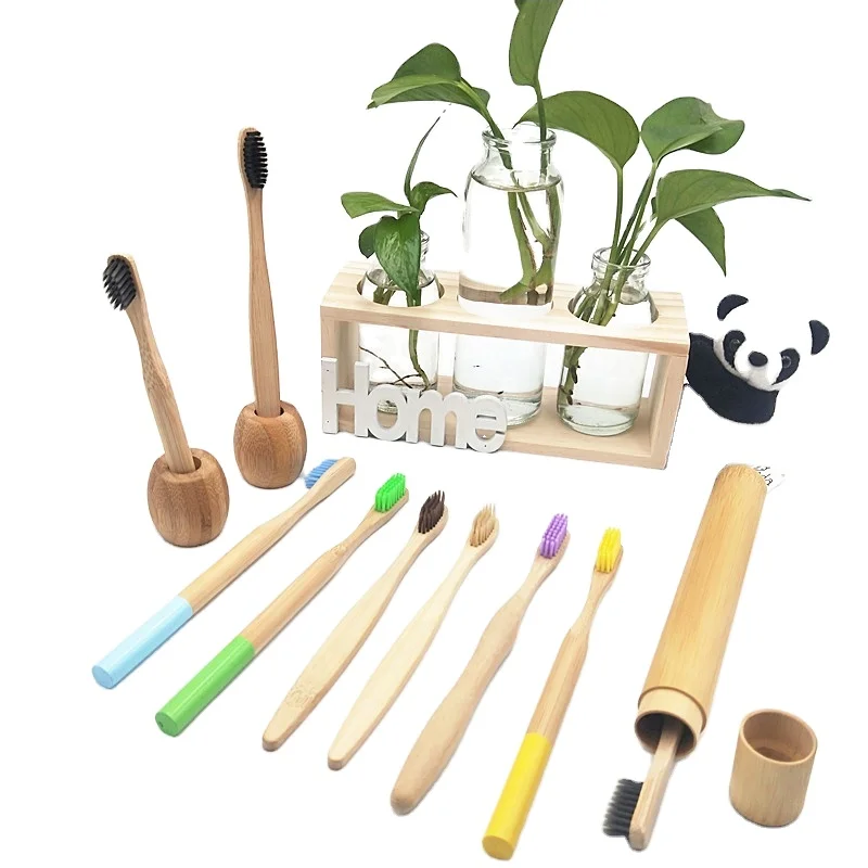 
Wholesale Eco-friendly kids toothbrush bambootoothbrush 