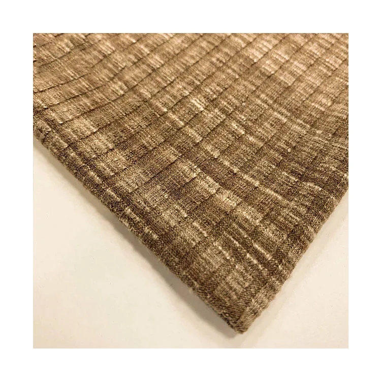 
SHINEDE 2020 Striped two-color knitted fabric 