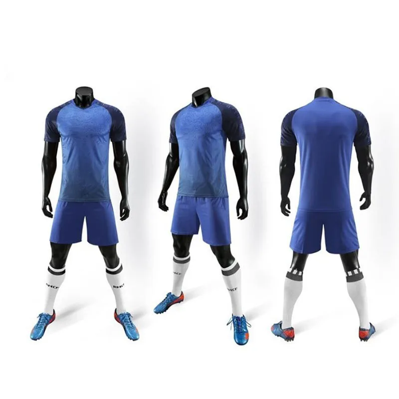 

Custom Sublimation Best Quality Blank Blue Soccer Jersey