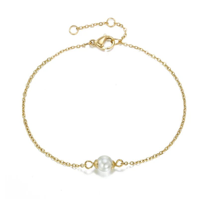 

NAPOLN Trade Insurance 2021 Best Selling 3 Color Stainless Steel Freshwater pearl bracelet, Silv, gold, rose gold