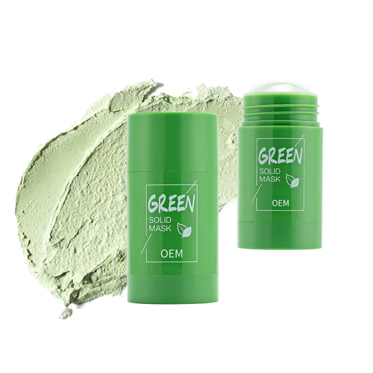 

OEM Korean Natural Organic Face Skin Care Moisturizing Cleansing Clay Facial Green Tea Mask Stick
