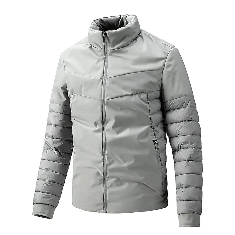 

Wholesale Men's Stand Collar Lightweight Padded Jacket Winter Padded Jacket Casual European American Fashion Trend Jacket