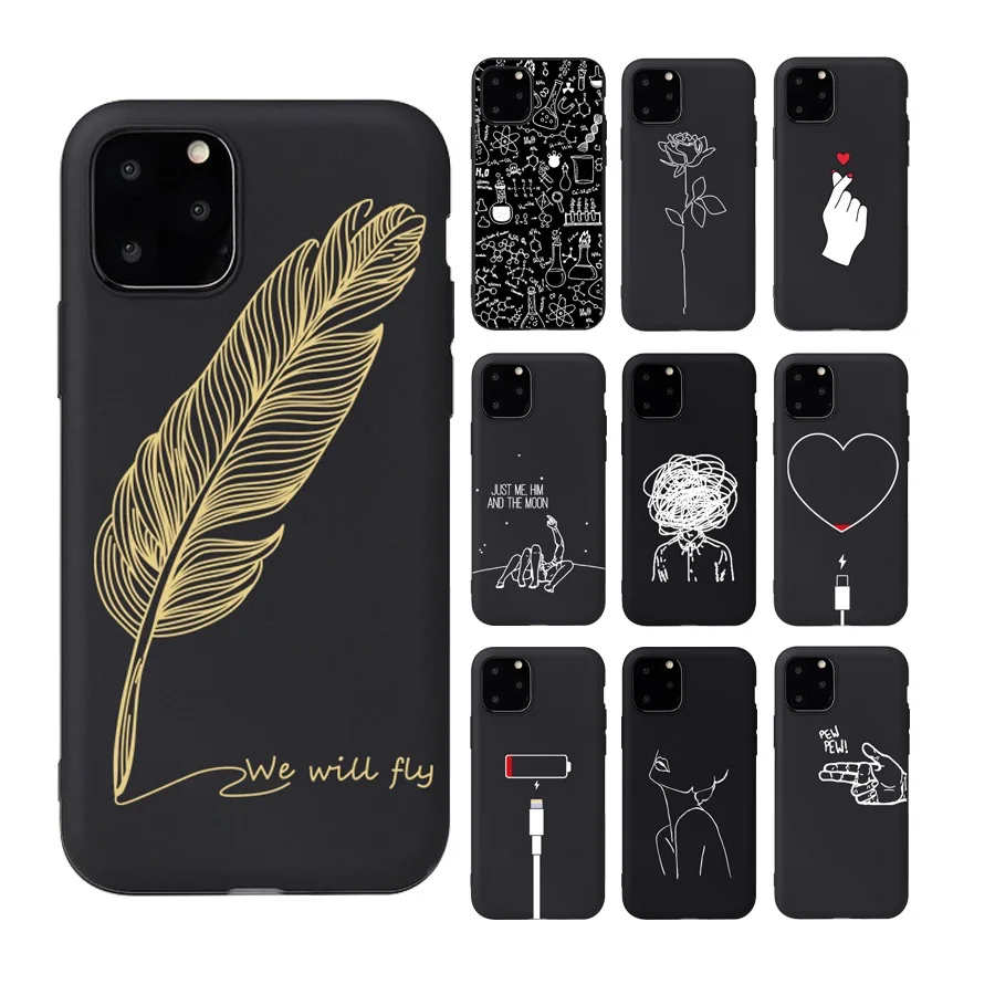 

Modern Art Simple Line Hand Rose Girl Case For iPhone 5/6/7/8 Plus Xs Max TPU UV Printing Cover for iPhone 11/12 Pro Max SE 2020