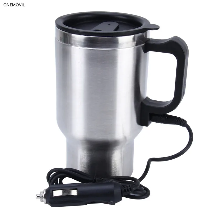 

Stainless Steel Electric Smart Mug 12V Car Electric Kettle Heated Mug Car Coffee Cup Kettle Vacuum Insulated Water Heater Mug