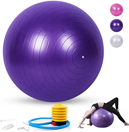 

Fitness accessories Home gym equipment Anti Burst PVC Yoga ball, Pink, blue, purple,gray