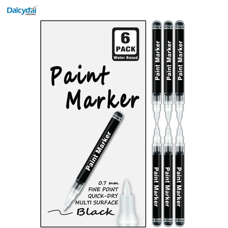 Waterproof Writing Extra Fine Point Refillable White Paint Field Line ...
