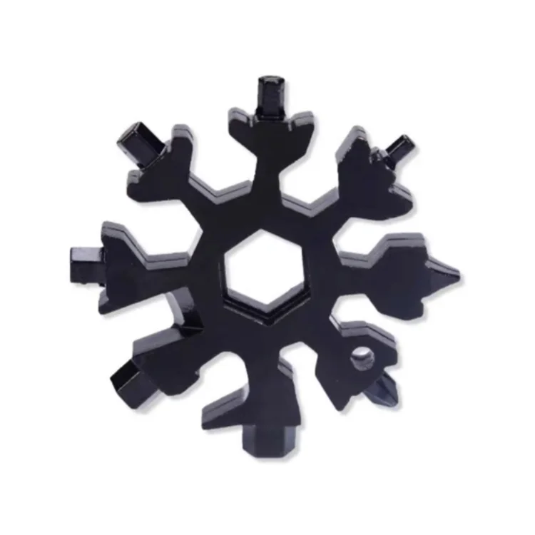 

High Quality 18 Functions in 1 Snowflake Tool Wrench Multitool Card with Gift Box, Multi optional