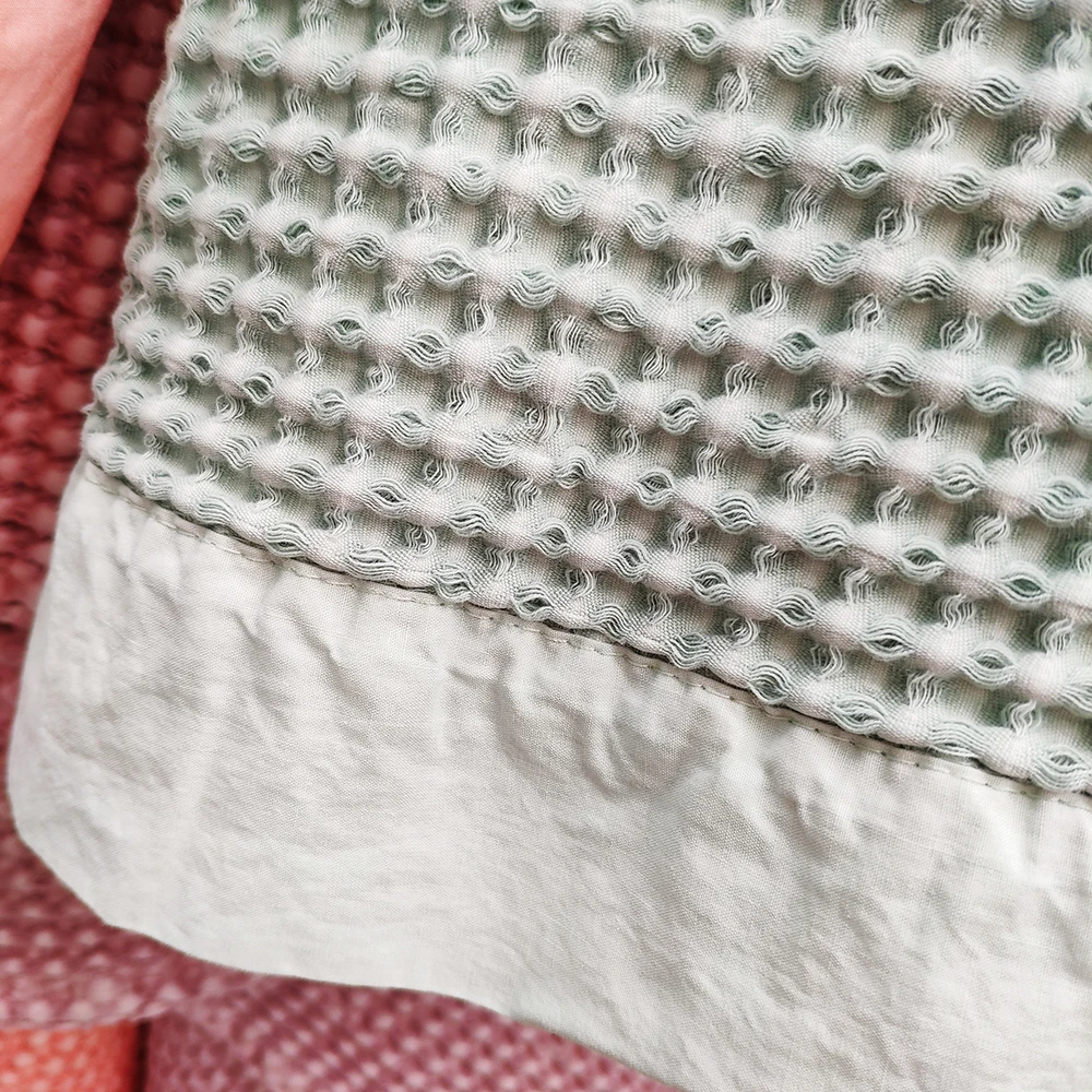 100 Cotton Waffle Weave Premium Blanket Lightweight And Soft Perfect