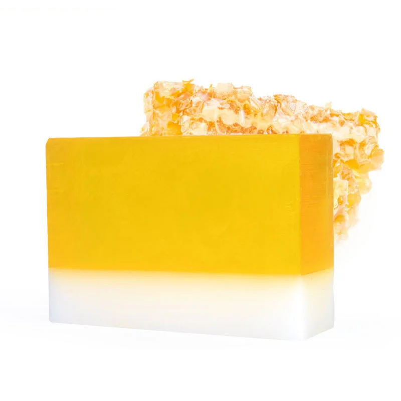

QQLR Private Label Organic Natural Honey Handmade Soap All Skin Queen Bee Honey Soap Honey Kojic Acid Soap, Yellow